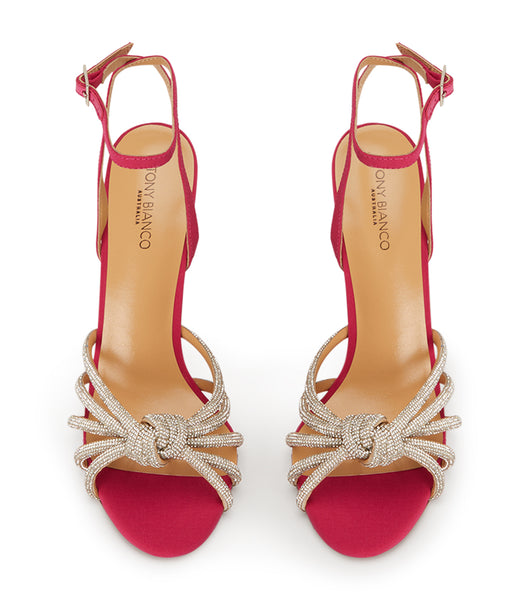 Tacones de aguja Tony Bianco Kyla Persian Crepe 11cm Rosas | ZCONQ98134