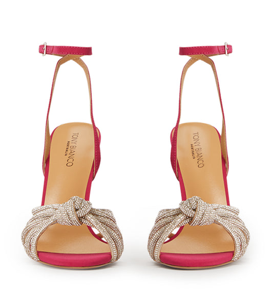Tacones de aguja Tony Bianco Kyla Persian Crepe 11cm Rosas | ZCONQ98134
