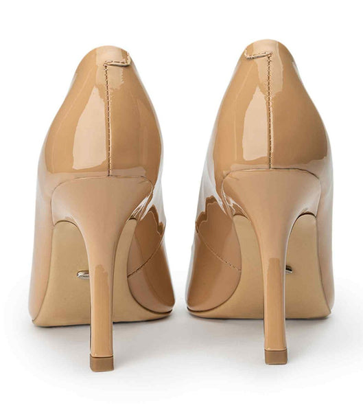 Tacones de aguja Tony Bianco Kysaia Nude Charol 9.5cm Beige | COJKU87563
