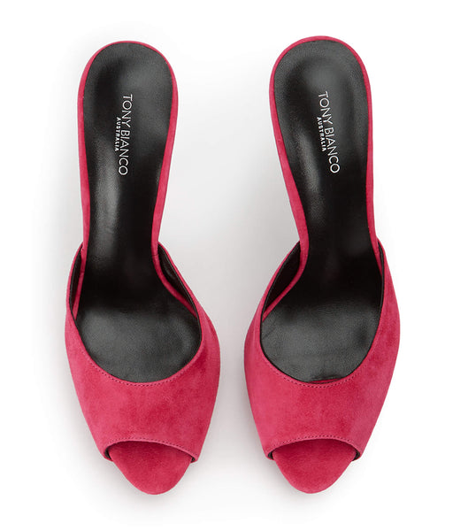 Tacones de aguja Tony Bianco Love Lipstick Gamuza 12cm Rojas | COEGJ21054