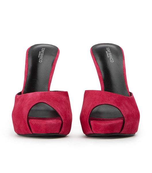 Tacones de aguja Tony Bianco Love Lipstick Gamuza 12cm Rojas | COEGJ21054