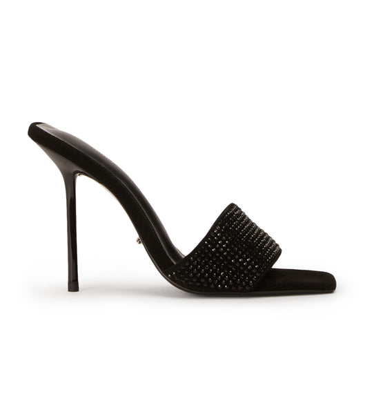 Tacones de aguja Tony Bianco Naomi Black Crystal/Black Gamuza 10.5cm Negras | ZCONQ80721