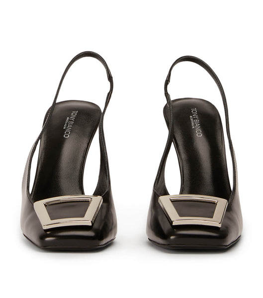 Tacones de aguja Tony Bianco Ruski Black Hi Shine 10.5cm Negras | CONEJ30387