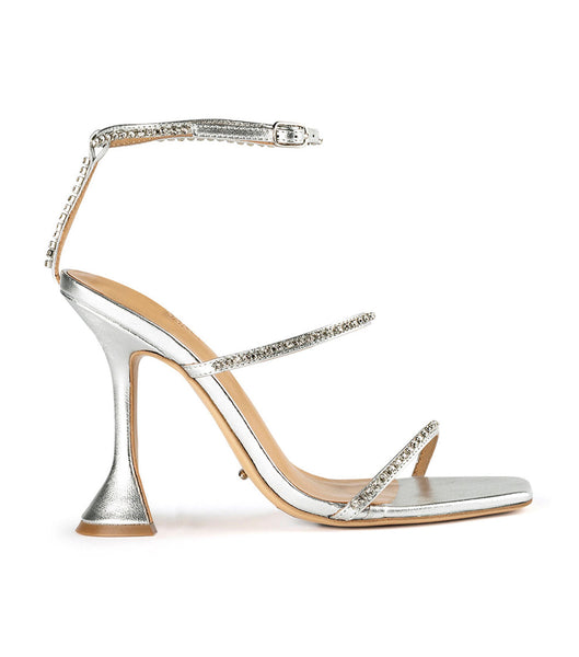 Tacones de aguja Tony Bianco Shy Silver Nappa Metallic 10.5cm Plateadas Metal | CODFL58434