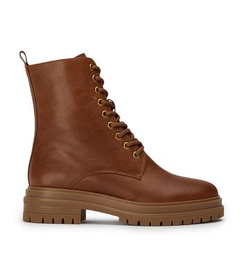 Botas de combate Tony Bianco Wya Cognac 4.5cm Marrones | DCOVO46608