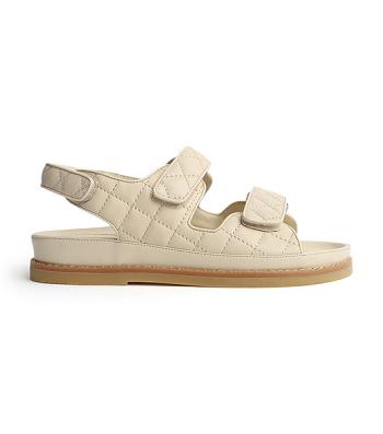 Sandalias de Diapositivas Tony Bianco Hiranni Vanilla Sheep Nappa 3.5cm Amarillo Claro | SCOVO47237