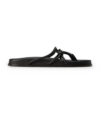 Sandalias de Diapositivas Tony Bianco Luelle Black Nappa Negras | CONEJ45341